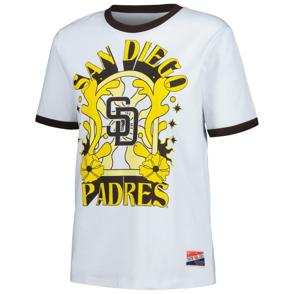 San Diego Padres New Era Women's Oversized Ringer T-Shirt Sale