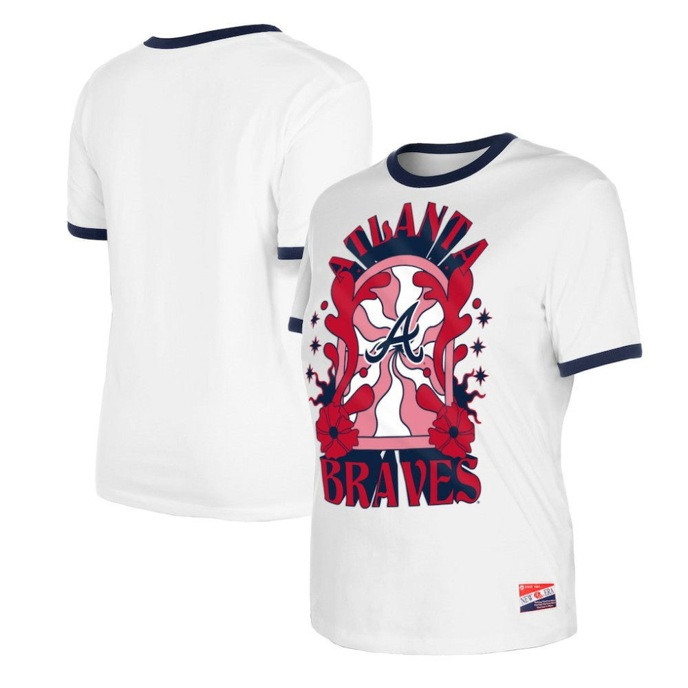 Atlanta Braves New Era Women's Oversized Ringer T-Shirt Online