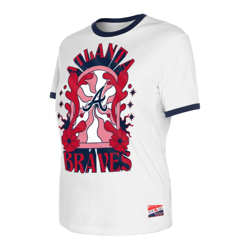 Atlanta Braves New Era Women's Oversized Ringer T-Shirt Online