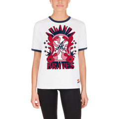 Atlanta Braves New Era Women's Oversized Ringer T-Shirt Online
