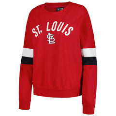 St. Louis Cardinals New Era Women's Game Day Crew Pullover Sweatshirt Outlet