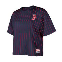 Boston Red Sox New Era Women's Boxy Pinstripe T-Shirt Near Me
