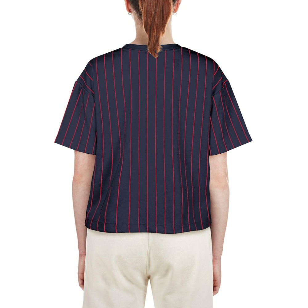 Boston Red Sox New Era Women's Boxy Pinstripe T-Shirt Near Me