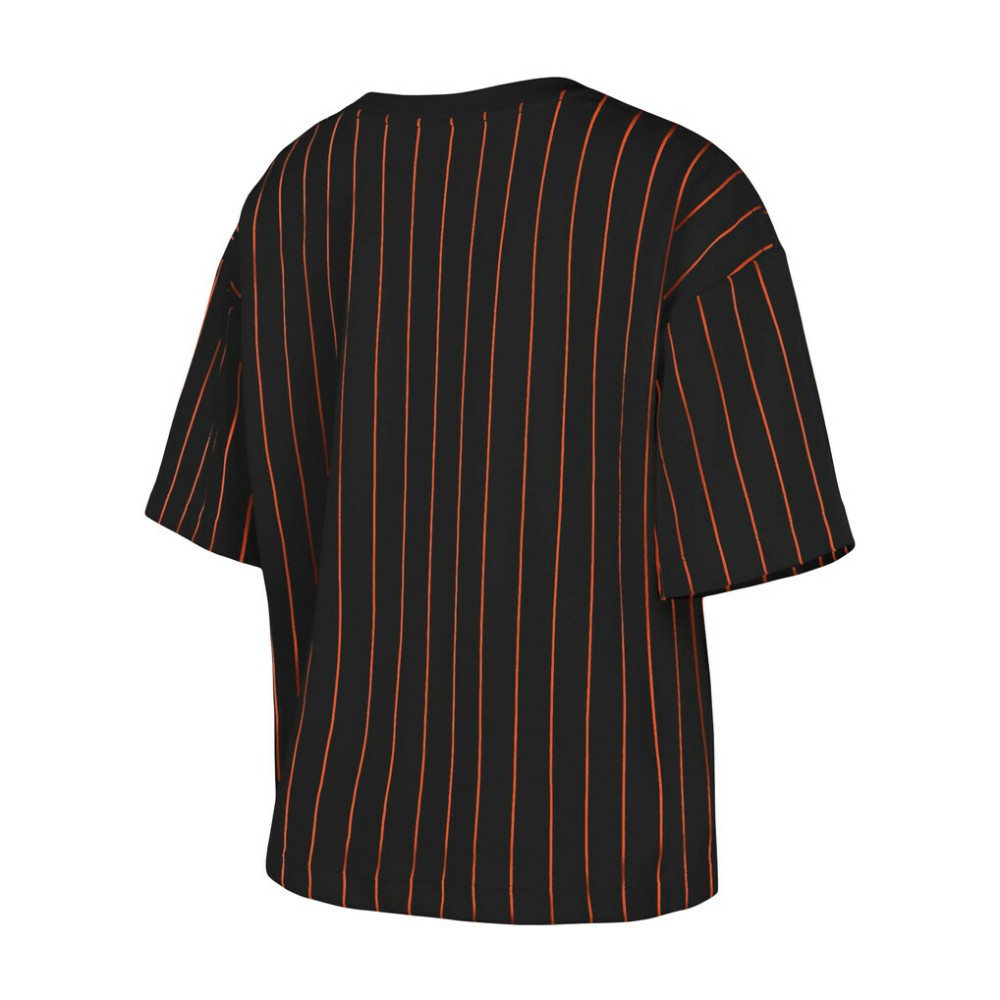 San Francisco Giants New Era Women's Boxy Pinstripe T-Shirt Sale