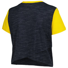Milwaukee Brewers New Era Women's Plus Size Crossover Back Cropped T-Shirt Online