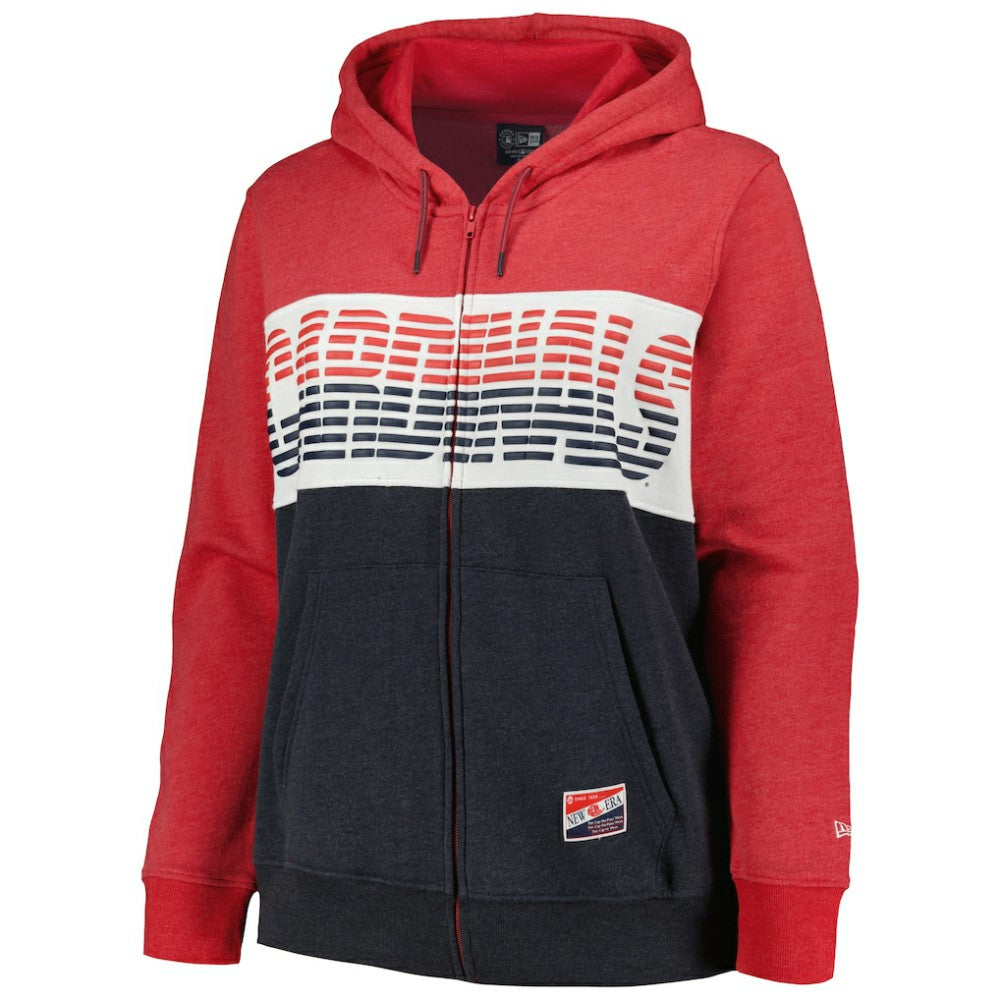 St. Louis Cardinals New Era Women's Plus Size Color Block Full-Zip Hoodie Online