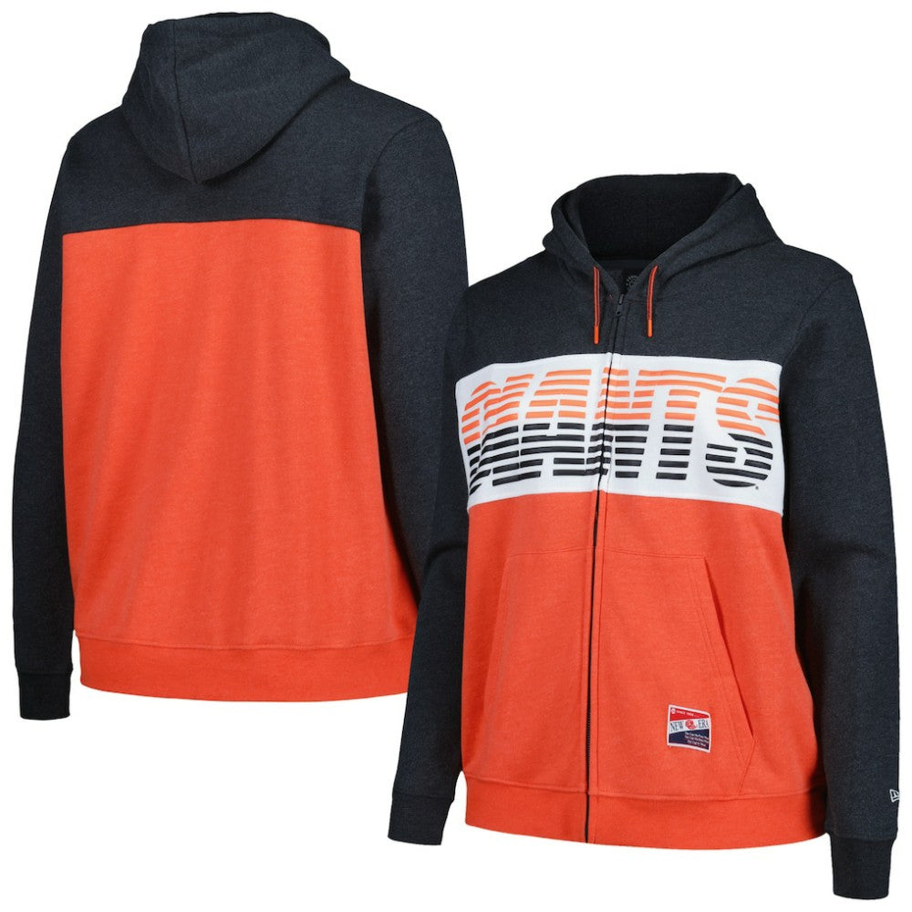 San Francisco Giants New Era Women's Plus Size Color Block Full-Zip Hoodie for sale