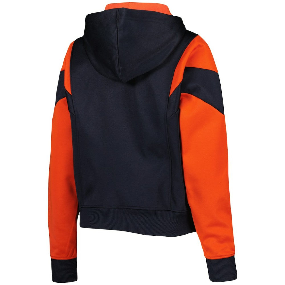 Houston Astros New Era Women's Color Block Fleece Quarter-Zip Hoodie Outlet