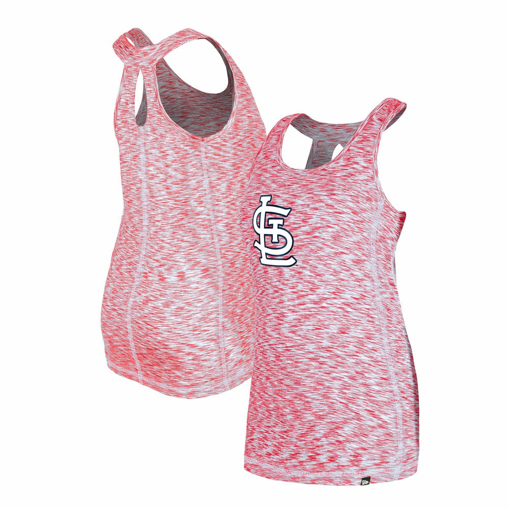St. Louis Cardinals New Era Women's Space Dye Keyhole Back Tank Top for sale