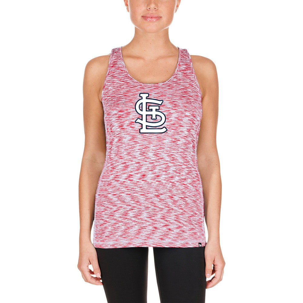 St. Louis Cardinals New Era Women's Space Dye Keyhole Back Tank Top for sale