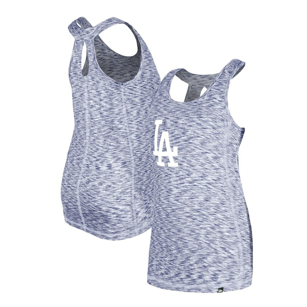 Los Angeles Dodgers New Era Women's Space Dye Keyhole Back Tank Top Outlet