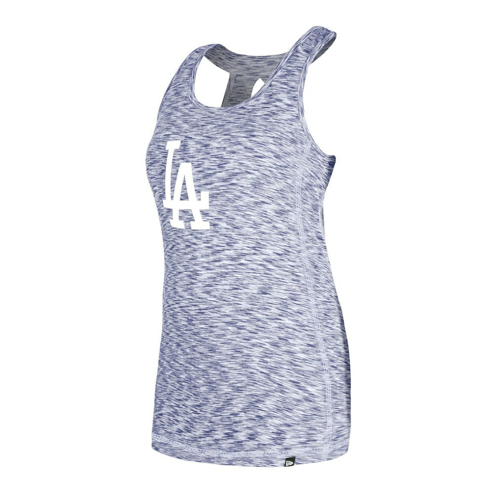 Los Angeles Dodgers New Era Women's Space Dye Keyhole Back Tank Top Outlet