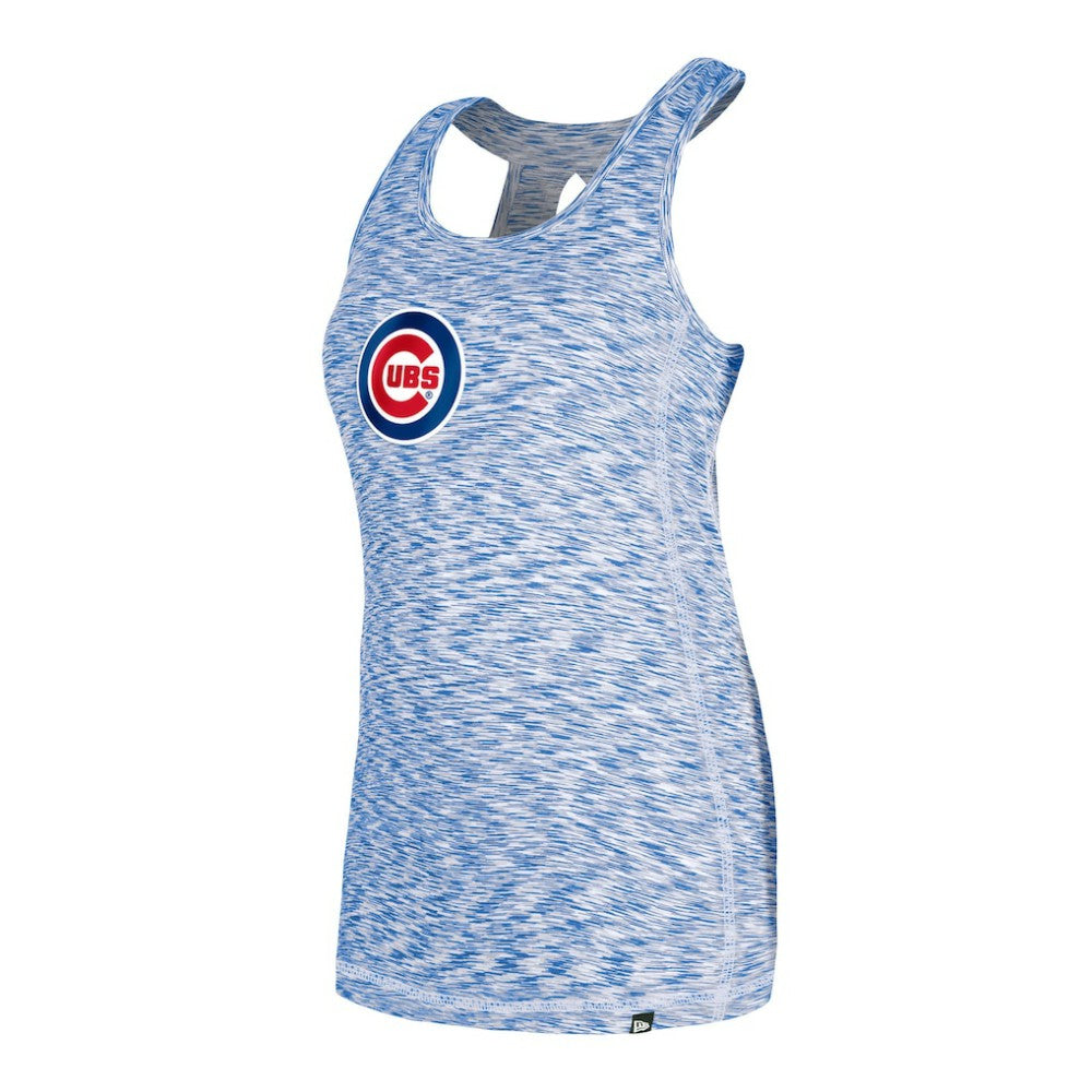 Chicago Cubs New Era Women's Space Dye Keyhole Back Tank Top Discount
