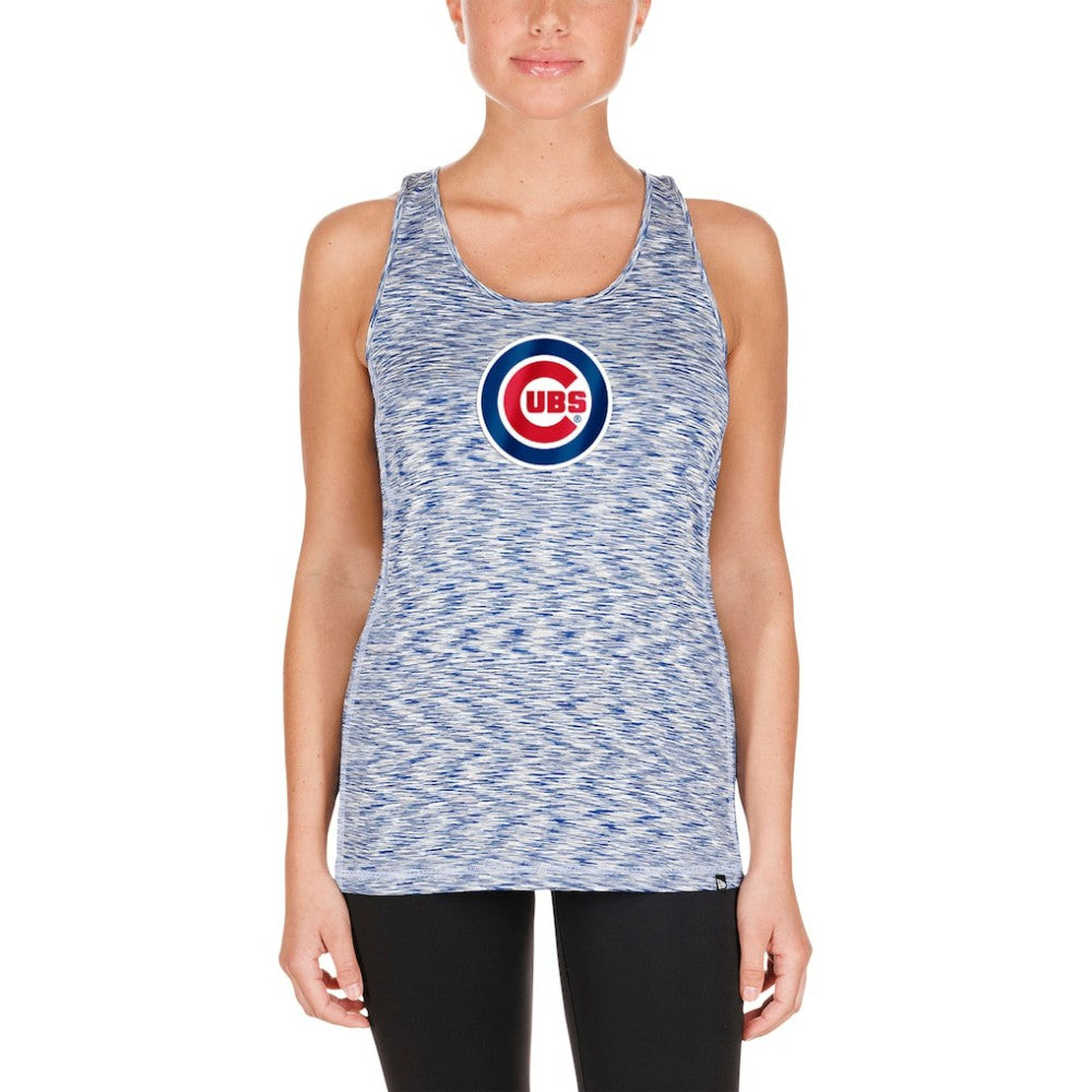 Chicago Cubs New Era Women's Space Dye Keyhole Back Tank Top Discount