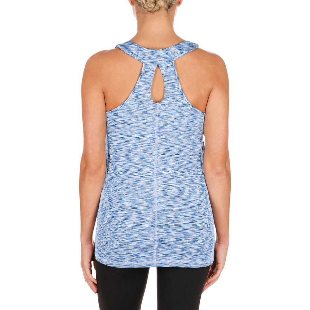 Chicago Cubs New Era Women's Space Dye Keyhole Back Tank Top Discount