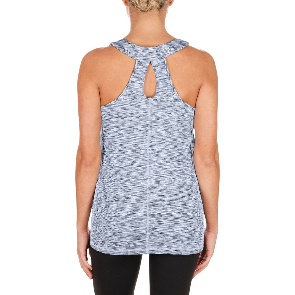 Atlanta Braves New Era Women's Space Dye Keyhole Back Tank Top for sale