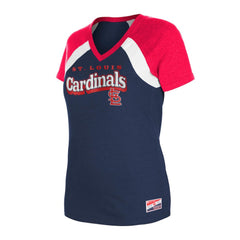 St. Louis Cardinals New Era Women's Heathered Raglan V-Neck T-Shirt Near Me
