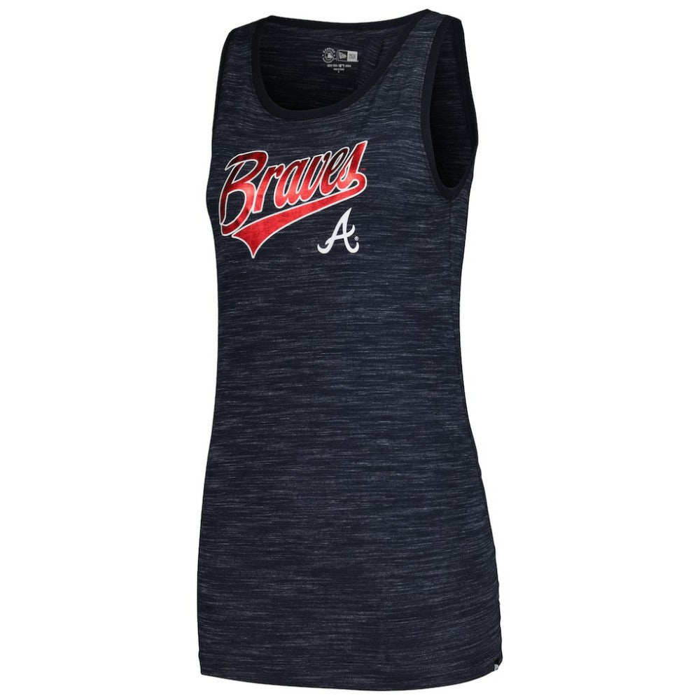 Atlanta Braves New Era Women's Space-Dye Active Tank Top for sale