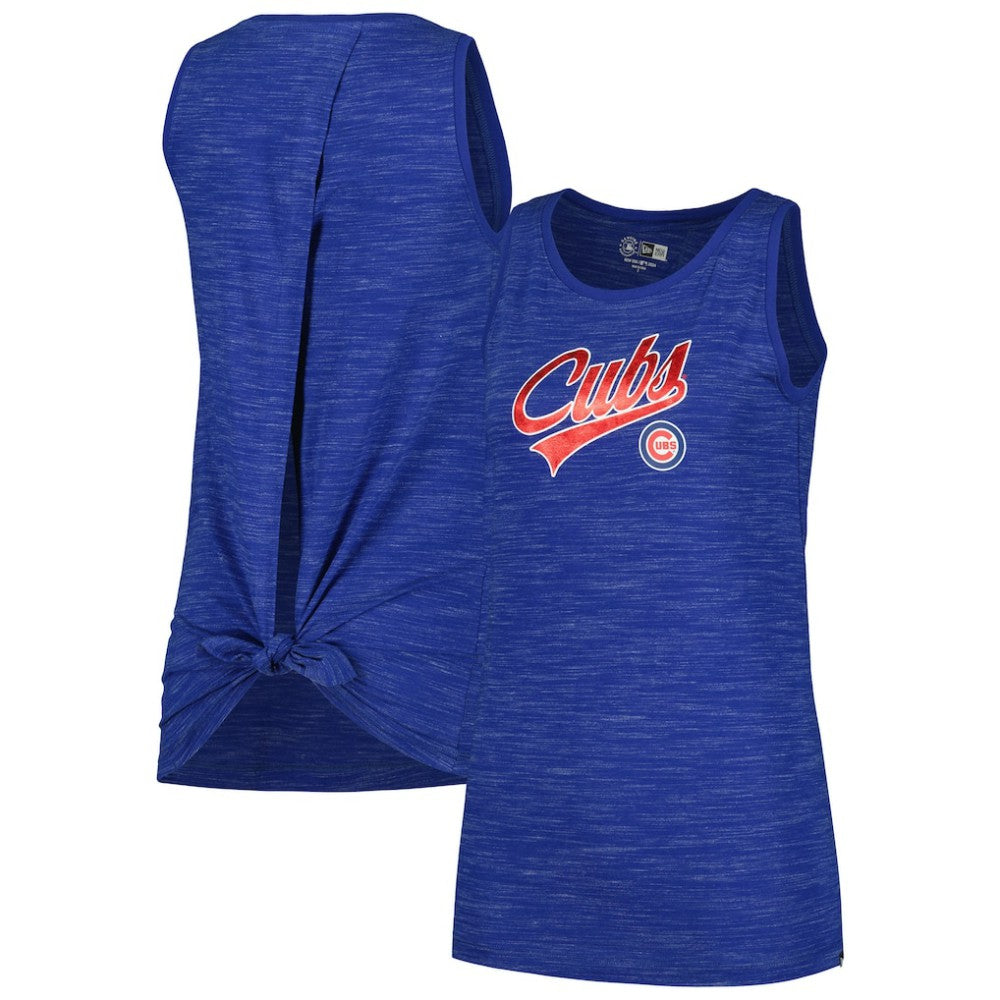 Chicago Cubs New Era Women's Space-Dye Active Tank Top Outlet