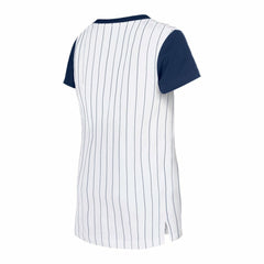 Atlanta Braves New Era Girls Youth Pinstripe T-Shirt Discount
