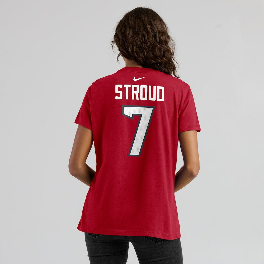 C.J. Stroud Houston Texans Women's Player Name & Number T-Shirt - Red - Nike