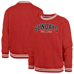 Atlanta Falcons '47 Sundays Clubhouse View Sierra Fleece Pullover Sweatshirt - Red - 47 brand