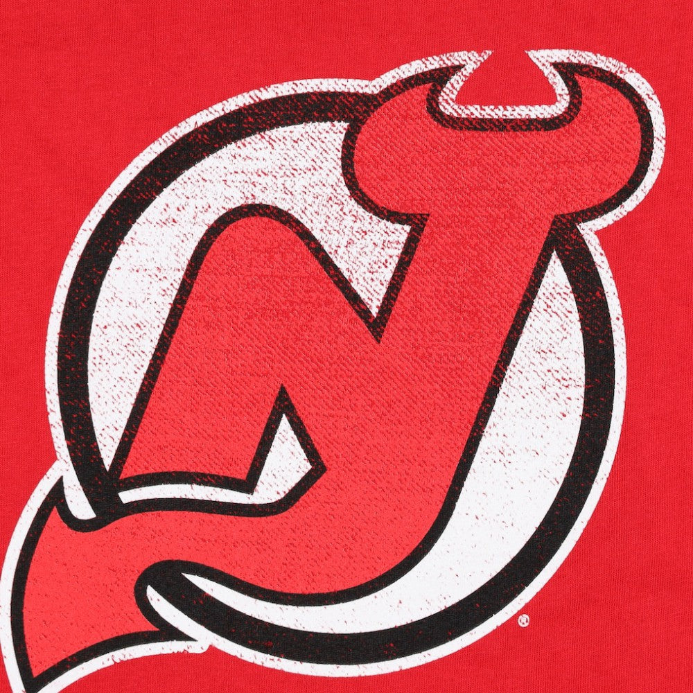 New Jersey Devils Profile Women's Plus Size Distressed Printed Name & Number Long Sleeve T-Shirt - Red | NHL online