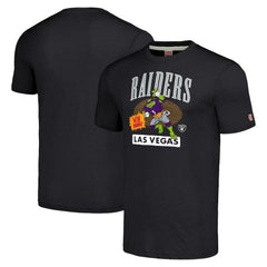 TMNT Donatello x Las Vegas Raiders Homage Tri-Blend T-Shirt - Charcoal - NFL