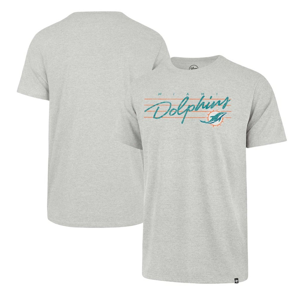Miami Dolphins '47 Downburst Franklin T-Shirt - Gray - 47 brand