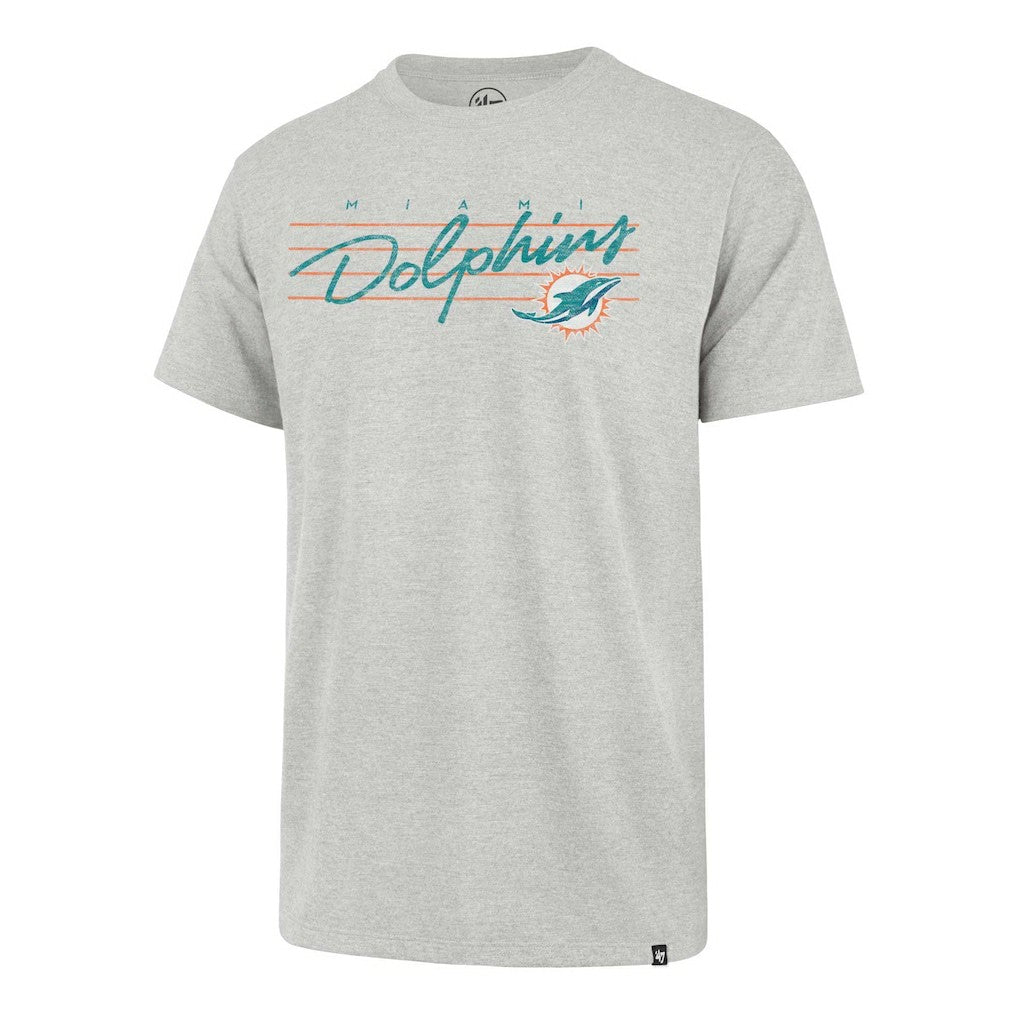 Miami Dolphins '47 Downburst Franklin T-Shirt - Gray - 47 brand