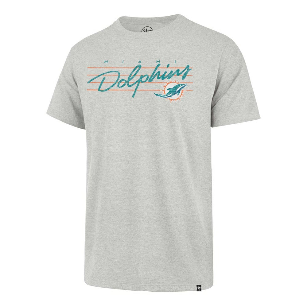 Miami Dolphins '47 Downburst Franklin T-Shirt - Gray - 47 brand