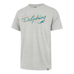Miami Dolphins '47 Downburst Franklin T-Shirt - Gray - 47 brand