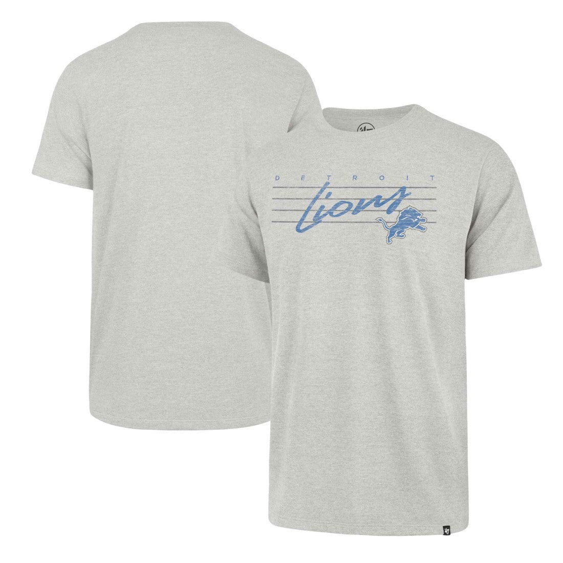 Detroit Lions '47 Downburst Franklin T-Shirt - Gray - 47 brand