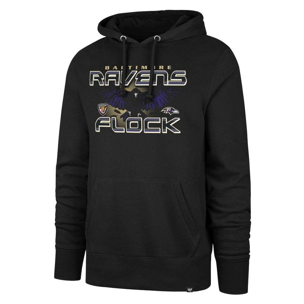 Baltimore Ravens '47 Ravens Flock Regional Headline Pullover Hoodie - Black - 47 brand