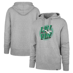 Philadelphia Eagles '47 Fly Eagles Fly Regional Headline Pullover Hoodie - Gray - 47 brand