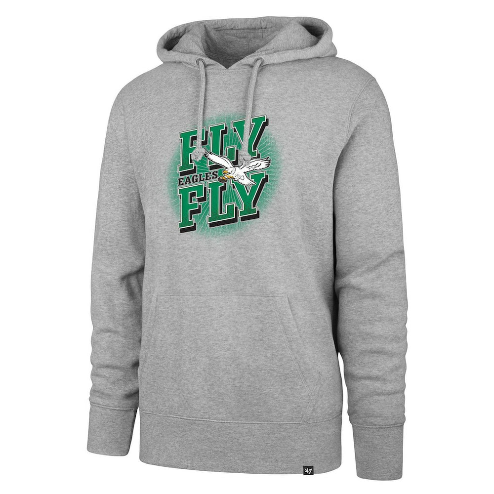Philadelphia Eagles '47 Fly Eagles Fly Regional Headline Pullover Hoodie - Gray - 47 brand