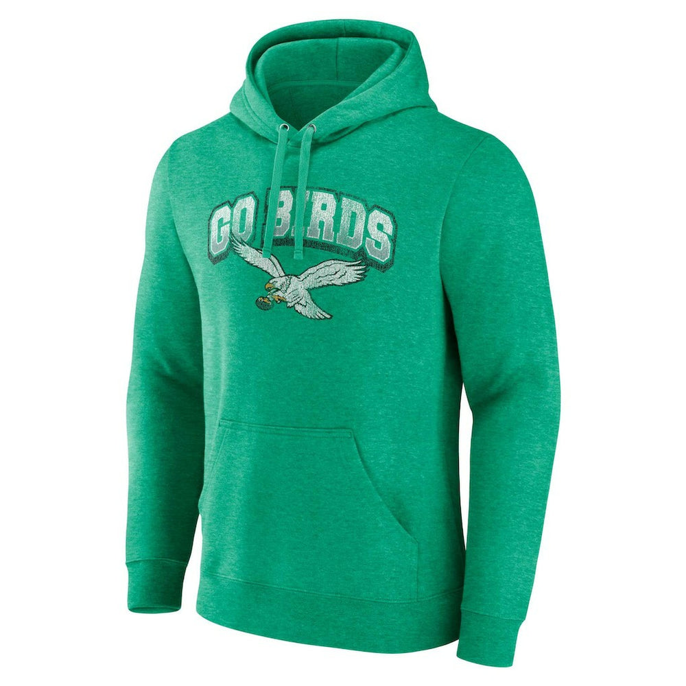 Philadelphia Eagles Gridiron Classics Go Birds Vintage Arch Pullover Hoodie - Kelly Green - Fanatics