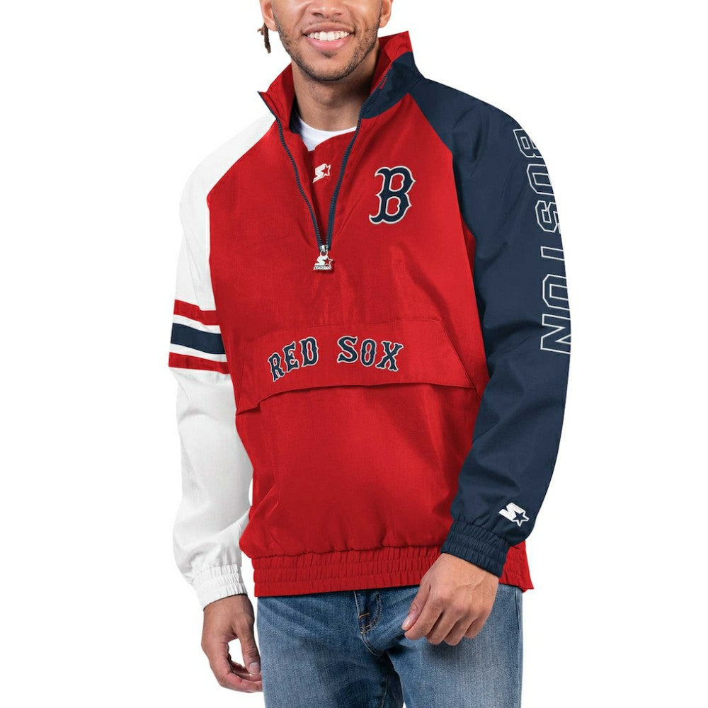 Boston Red Sox Starter Elite Raglan Half-Zip Jacket Online