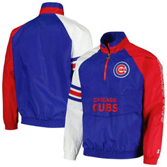 Chicago Cubs Starter Elite Raglan Half-Zip Jacket Near Me