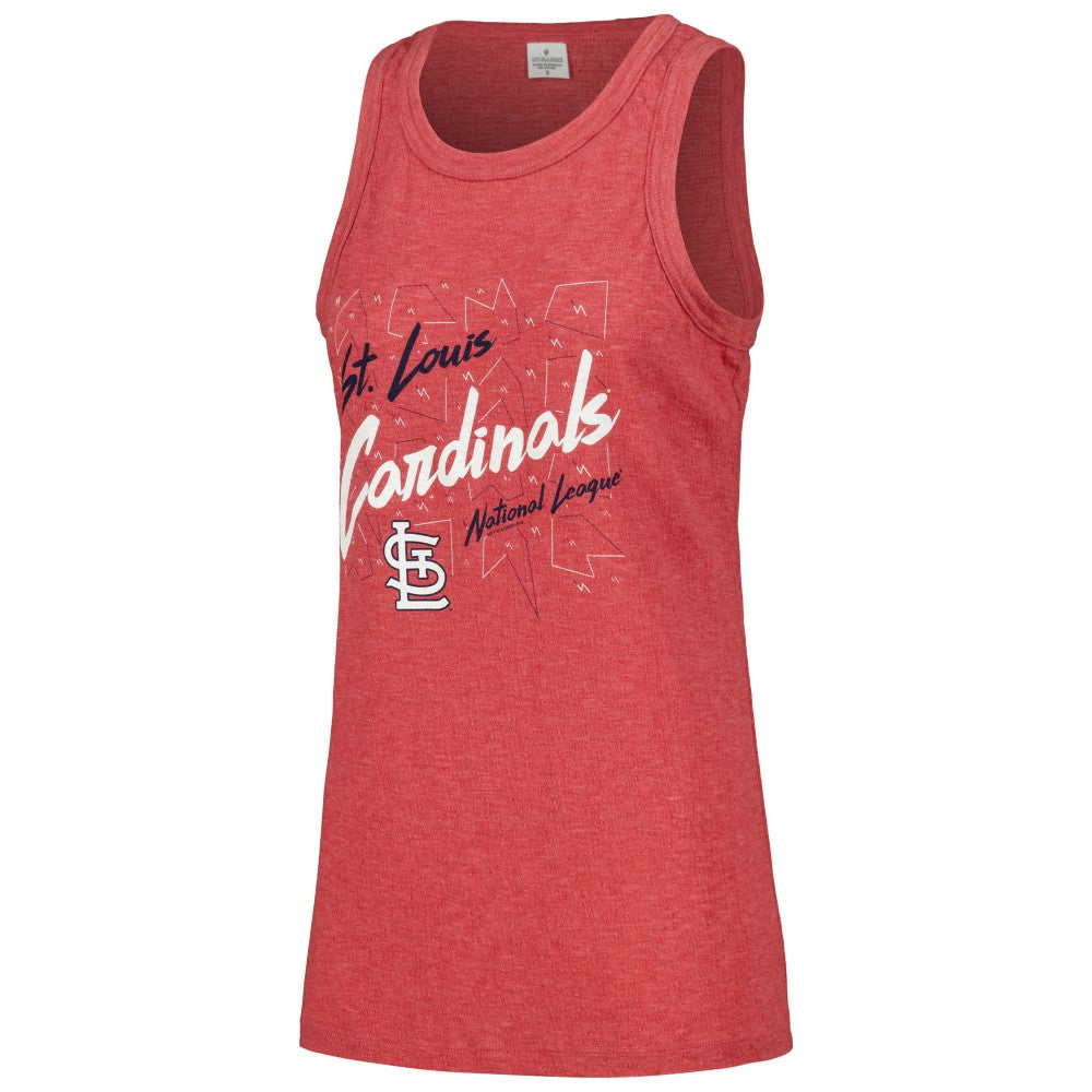 St. Louis Cardinals Soft as a Grape Women's Gauze High Neck Tank Top Sale