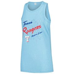 Texas Rangers Soft as a Grape Women's Gauze High Neck Tank Top Outlet