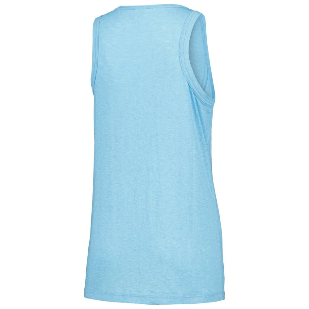 Texas Rangers Soft as a Grape Women's Gauze High Neck Tank Top Outlet