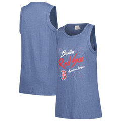 Boston Red Sox Soft as a Grape Women's Gauze High Neck Tank Top Near Me