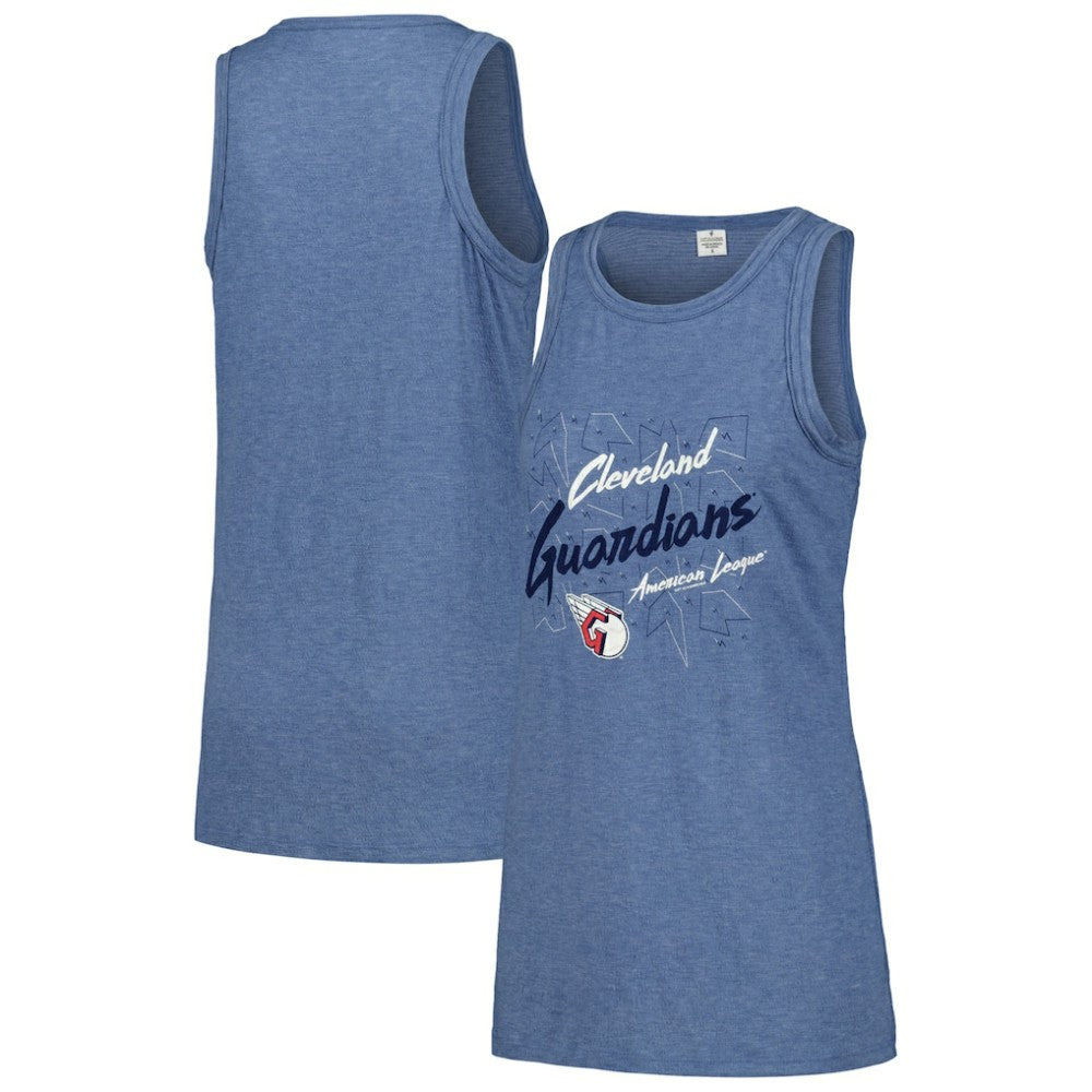 Cleveland Guardians Soft as a Grape Women's Gauze High Neck Tank Top Sale