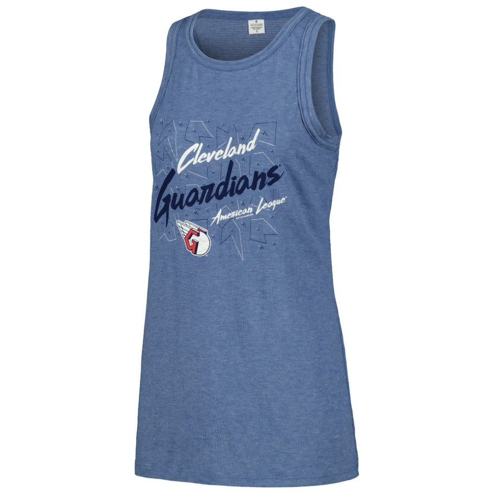 Cleveland Guardians Soft as a Grape Women's Gauze High Neck Tank Top Sale