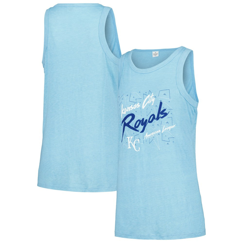 Kansas City Royals Soft as a Grape Women's Gauze High Neck Tank Top for sale