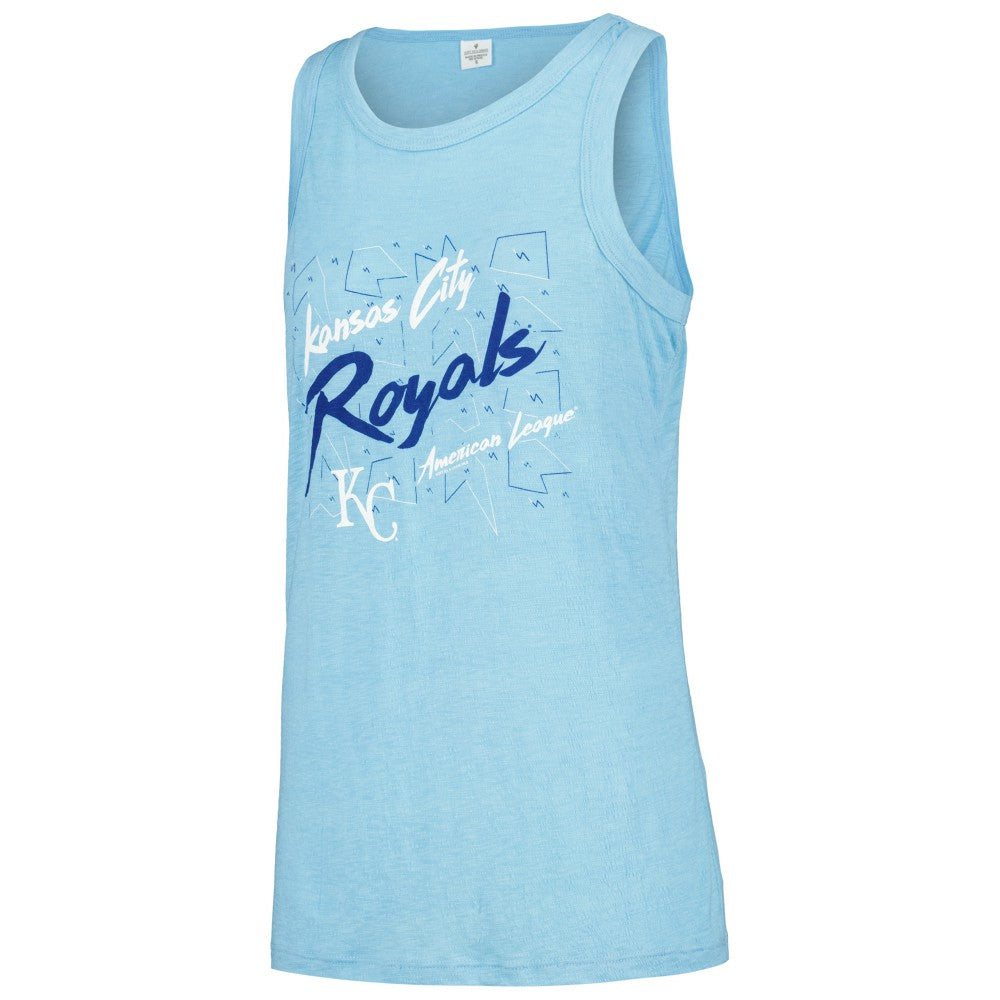 Kansas City Royals Soft as a Grape Women's Gauze High Neck Tank Top for sale