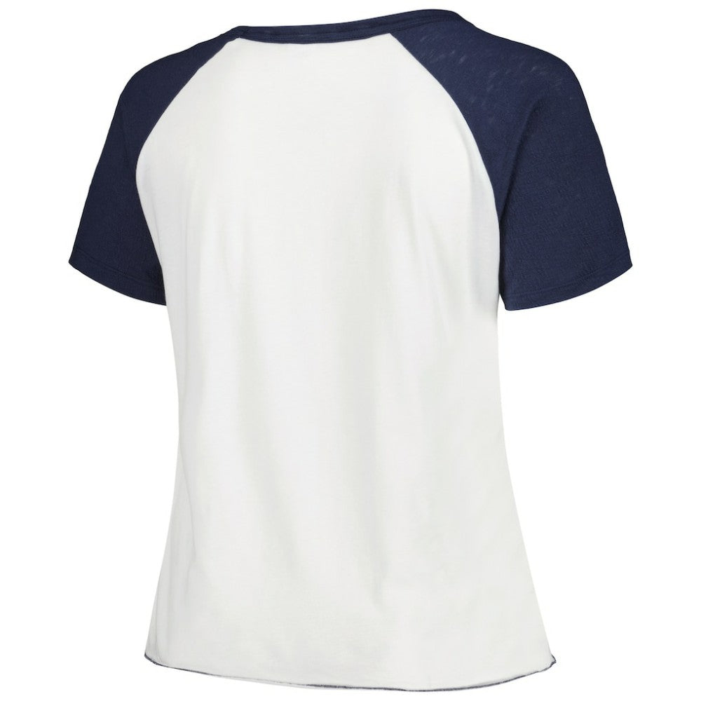 Tampa Bay Rays Soft as a Grape Women's Plus Size Baseball Raglan T-Shirt Online