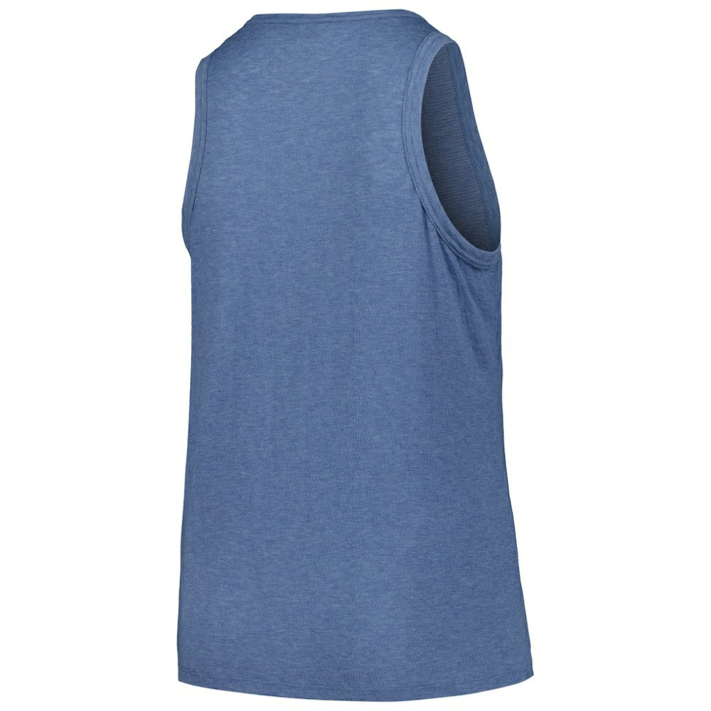 Cleveland Guardians Soft as a Grape Women's Plus Size Curvy High Neck Tri-Blend Tank Top Online