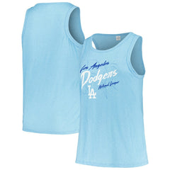 Los Angeles Dodgers Soft as a Grape Women's Plus Size Curvy High Neck Tri-Blend Tank Top Near Me